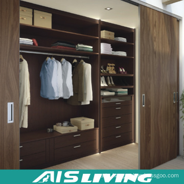 Hot Sale Design Style Solid Wood Wardrobe Closet (AIS-W64)